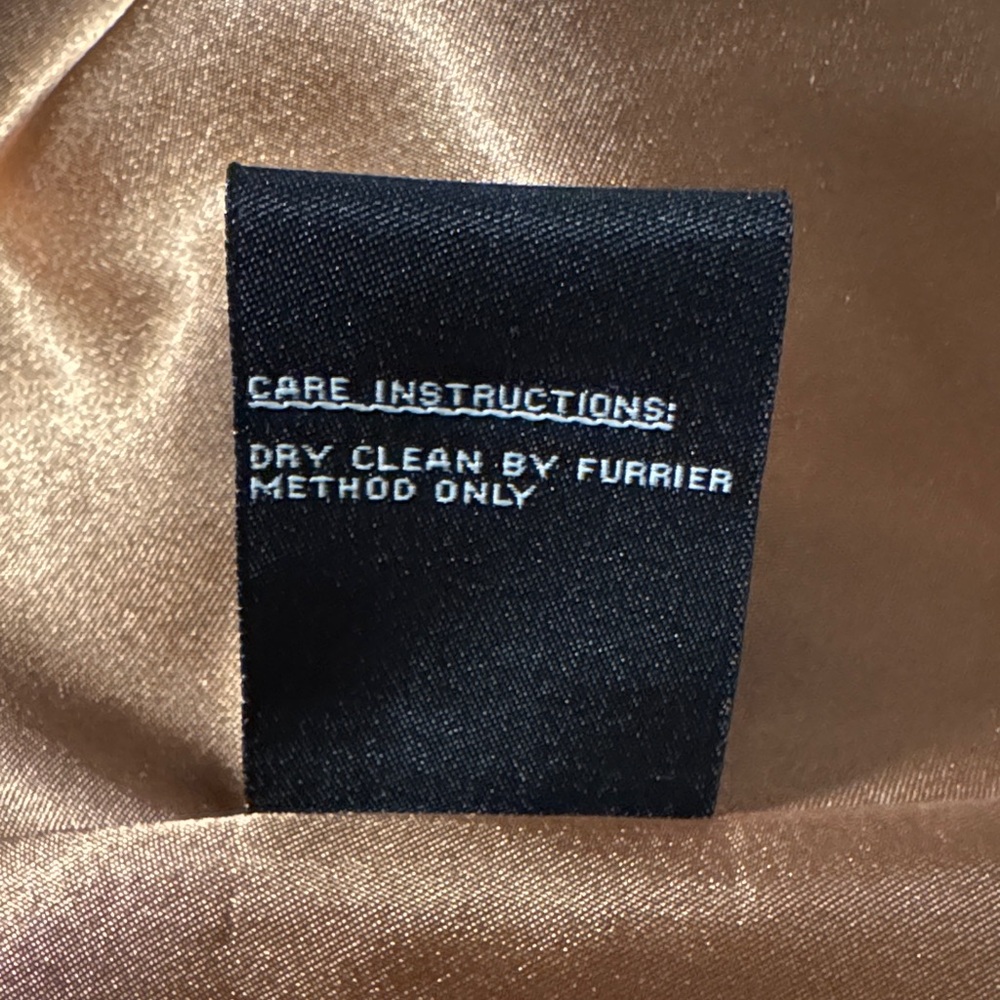 VINTAGE Jones New York Faux Fur Mink Coat Ruffle Trim Size S - Picture 14 of 16